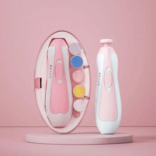 Ultra-Quiet Baby Electric Nail Trimmer – Safe & Painless 6-in-1 Grooming Kit for Newborns