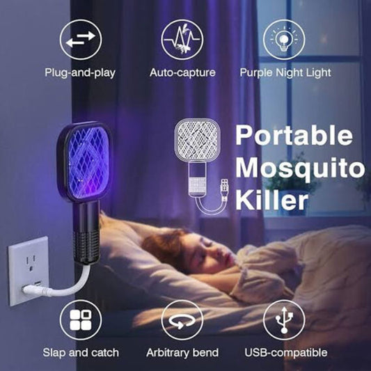 Eco-Friendly USB Mosquito Killer Lamp – 360° UV Light Trap, Chemical-Free & Safe for Kids & Pets